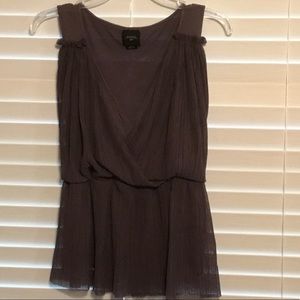 Plum Colored Anthro Deletta Top Size Small